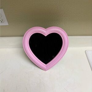 Pink Heart-Shaped Mirror